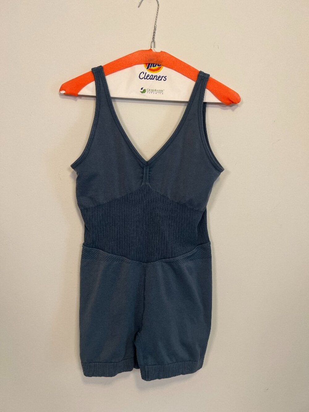 JoyLab Target Seamless Athletic Romper Biker Short Slate Blue M